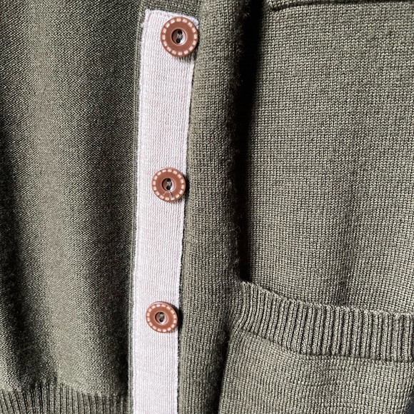 Wallace Madewell Olive Green Cardigan - Picture 3 of 5